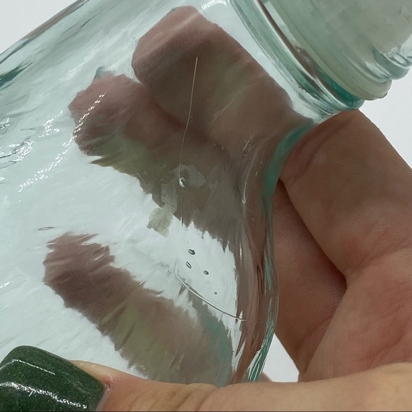 VTG VETRERIA ETRUSCA Blue-Green-Clear Italian Glass Decanter Bottle with Stopper - Picture 7 of 10